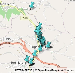 Mappa SS 18 Tirrena Inferiore, 84060 Prignano Cilento SA, Italia (0.87308)