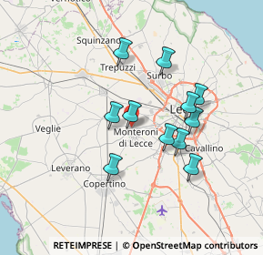 Mappa Via Asilo Bernardini, 73010 Arnesano LE, Italia (6.49)