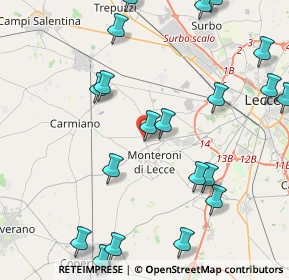 Mappa Via Asilo Bernardini, 73010 Arnesano LE, Italia (5.7065)