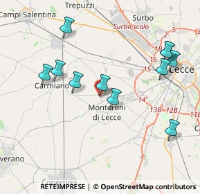 Mappa Via Asilo Bernardini, 73010 Arnesano LE, Italia (4.46)