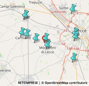 Mappa Via Asilo Bernardini, 73010 Arnesano LE, Italia (4.51417)