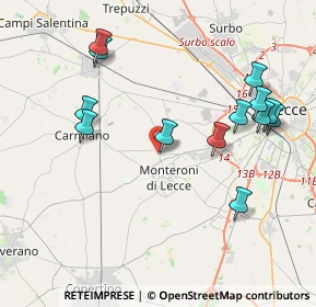 Mappa Via Asilo Bernardini, 73010 Arnesano LE, Italia (4.67385)