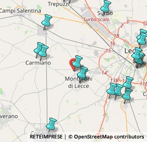 Mappa Via Asilo Bernardini, 73010 Arnesano LE, Italia (5.8495)