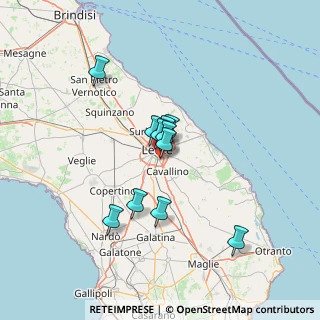 Mappa Via Aviatore Gigante, 73020 Lecce LE, Italia (10.82545)