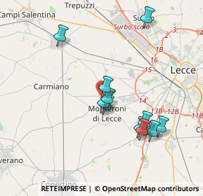 Mappa Piazza Paisiello, 73047 Arnesano LE, Italia (3.73273)