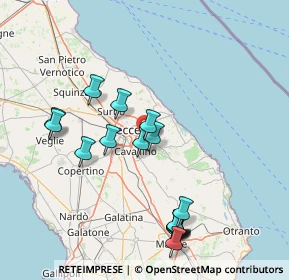 Mappa Via Guglielmo Marconi, 73023 Merine LE, Italia (18.07611)