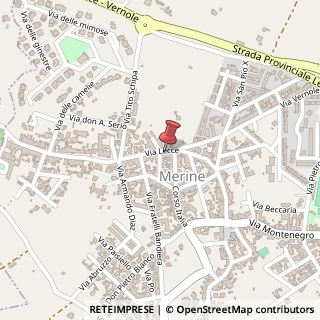 Mappa Via Lecce, 73023 Lizzanello, Lecce (Puglia)