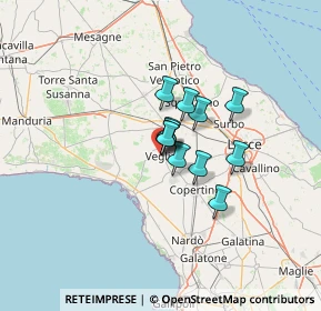Mappa A Lecce, 73010 Veglie LE, Italia (7.64)