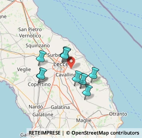 Mappa 73023 Merine LE, Italia (10.96182)