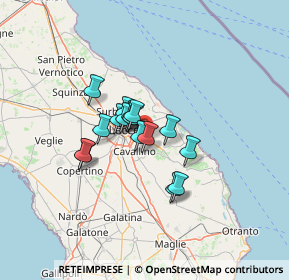 Mappa 73023 Merine LE, Italia (9.2275)