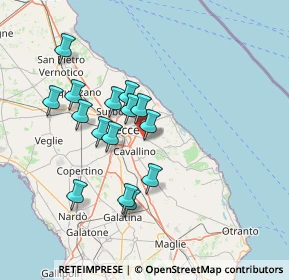 Mappa 73023 Merine LE, Italia (13.72333)