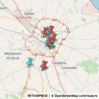 Mappa Via Alessandro Volta, 73020 Castromediano LE, Italia (2.25)