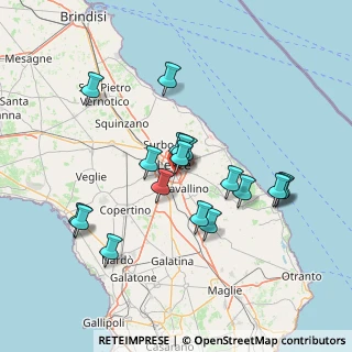 Mappa Via Alessandro Volta, 73020 Lecce LE, Italia (14.24556)