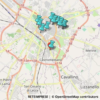 Mappa Via Alessandro Volta, 73020 Castromediano LE, Italia (2.10071)