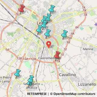 Mappa Via Alessandro Volta, 73020 Lecce LE, Italia (2.67833)