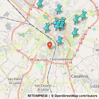 Mappa Via S. Cesario, 73100 Lecce LE, Italia (2.5125)