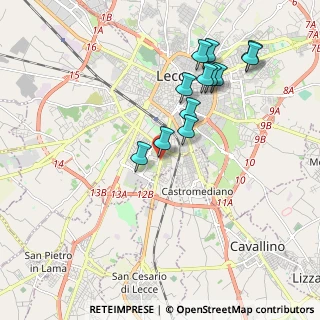 Mappa Via S. Cesario, 73100 Lecce LE, Italia (2.03083)