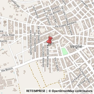 Mappa Via 28 Settembre, 26, 73010 Veglie, Lecce (Puglia)