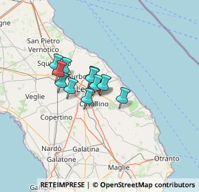 Mappa Via Lecce Km. 3, 73023 Lizzanello LE, Italia (8.99727)