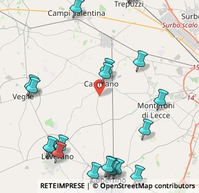 Mappa Vendita per corrispondenza in Italia ed estero, 73041 Carmiano LE, Italia (6.118)