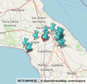 Mappa Vendita per corrispondenza in Italia ed estero, 73041 Carmiano LE, Italia (10.16474)