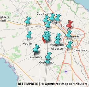 Mappa Vendita per corrispondenza in Italia ed estero, 73041 Carmiano LE, Italia (5.845)