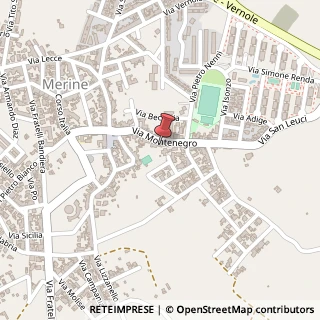Mappa Via Montenegro, 70, 73023 Lizzanello, Lecce (Puglia)