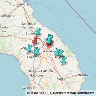Mappa Via Comunità Europea, 73020 Lecce LE, Italia (8.94154)