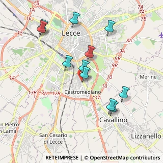 Mappa Via Comunità Europea, 73020 Lecce LE, Italia (2.12455)