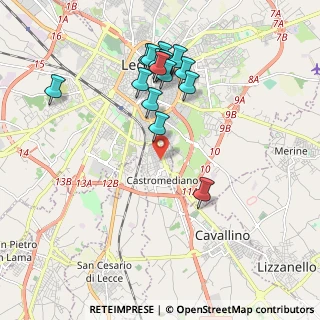 Mappa Via Comunità Europea, 73020 Lecce LE, Italia (2.12688)