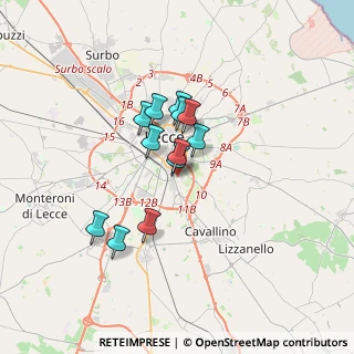 Mappa Via Galvani Luigi, 73020 Lecce LE, Italia (2.66833)