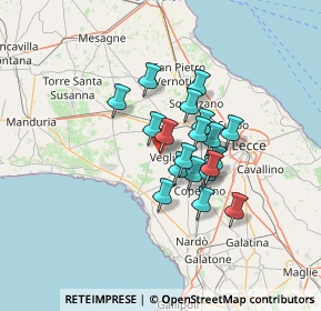 Mappa Via Martiri del Terrorismo, 73010 Veglie LE, Italia (10.26684)