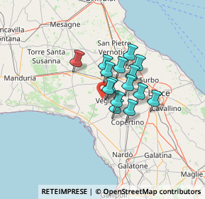 Mappa Via Martiri del Terrorismo, 73010 Veglie LE, Italia (8.75867)