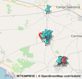 Mappa Via Martiri del Terrorismo, 73010 Veglie LE, Italia (3.77333)