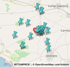 Mappa Via Martiri del Terrorismo, 73010 Veglie LE, Italia (3.0325)
