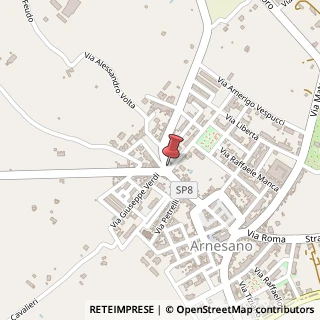 Mappa Via Eugenio Barsanti, 1, 73010 Arnesano, Lecce (Puglia)