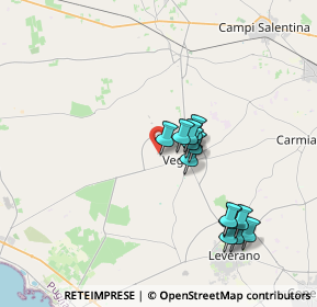 Mappa Via Giovanni Falcone, 73010 Veglie LE, Italia (3.57846)