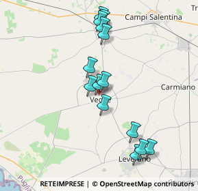 Mappa Via Collodi, 73010 Veglie LE, Italia (3.97714)