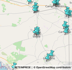 Mappa Via Collodi, 73010 Veglie LE, Italia (6.2135)