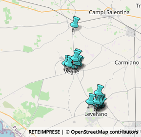 Mappa Via Collodi, 73010 Veglie LE, Italia (3.3515)