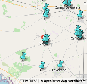 Mappa Via Collodi, 73010 Veglie LE, Italia (5.3715)