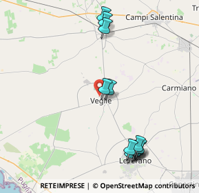 Mappa Via Collodi, 73010 Veglie LE, Italia (4.985)