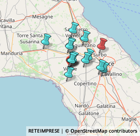 Mappa Via Collodi, 73010 Veglie LE, Italia (8.37333)