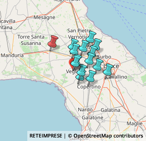 Mappa Via Collodi, 73010 Veglie LE, Italia (8.23933)