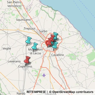 Mappa Via Einstein Albert, 73100 Lecce LE, Italia (4.52455)
