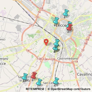 Mappa Via Einstein Albert, 73100 Lecce LE, Italia (2.77636)