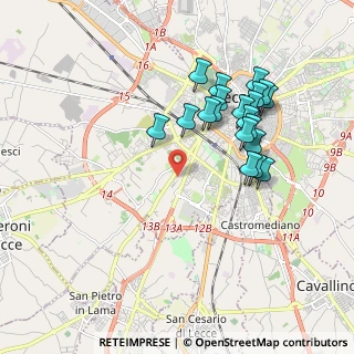 Mappa Via Einstein Albert, 73100 Lecce LE, Italia (1.9655)
