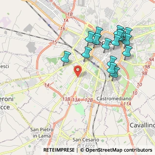 Mappa Via Einstein Albert, 73100 Lecce LE, Italia (2.44118)