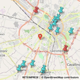 Mappa Via Einstein Albert, 73100 Lecce LE, Italia (3.14786)