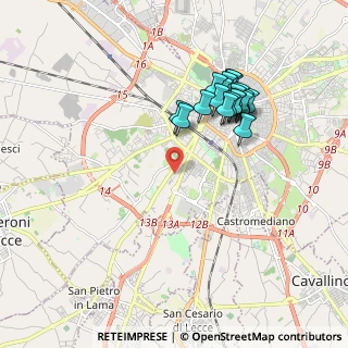 Mappa Via Einstein Albert, 73100 Lecce LE, Italia (1.947)